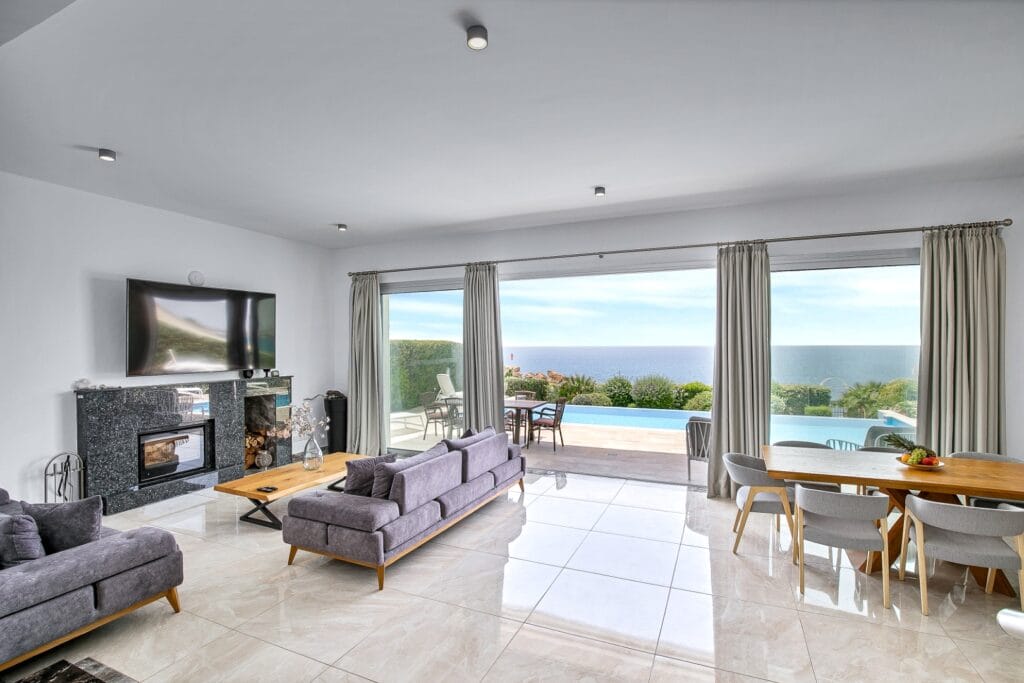 Гостиная в Olymp Luxury Villa D