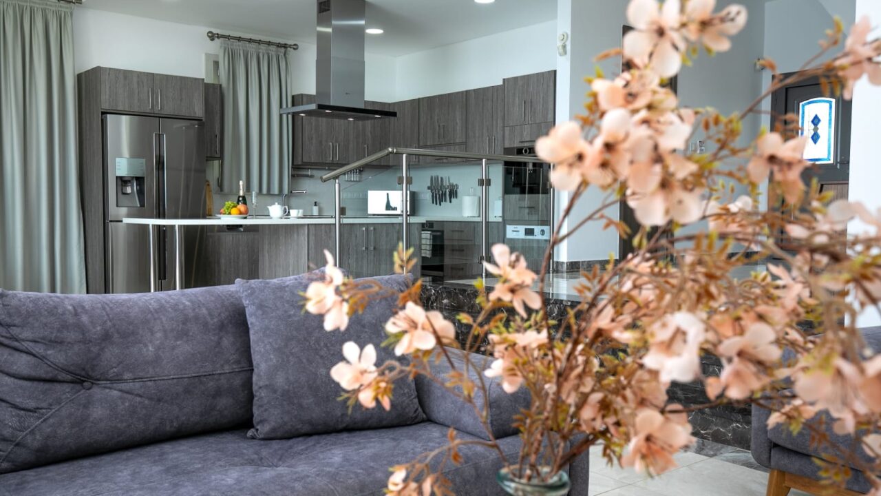 Зона отдыха в гостиной Olymp Luxury Villa D